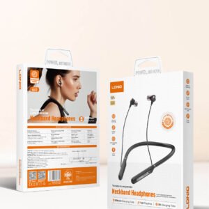 Audífonos inalámbricos LDNIO N02 con diseño neckband, sonido estéreo Hi-Fi, micrófono HD y carga USB-C – venta en Chile