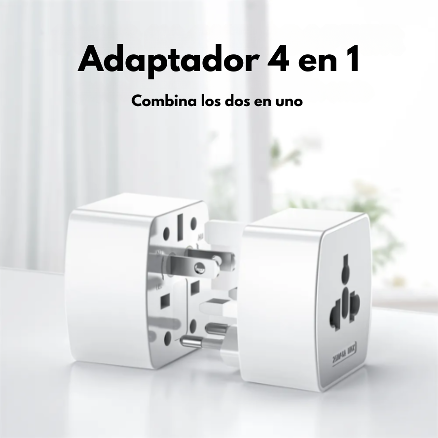 Adaptador de viaje universal LDNIO Z4 compatible con más de 150 países, seguro y compacto