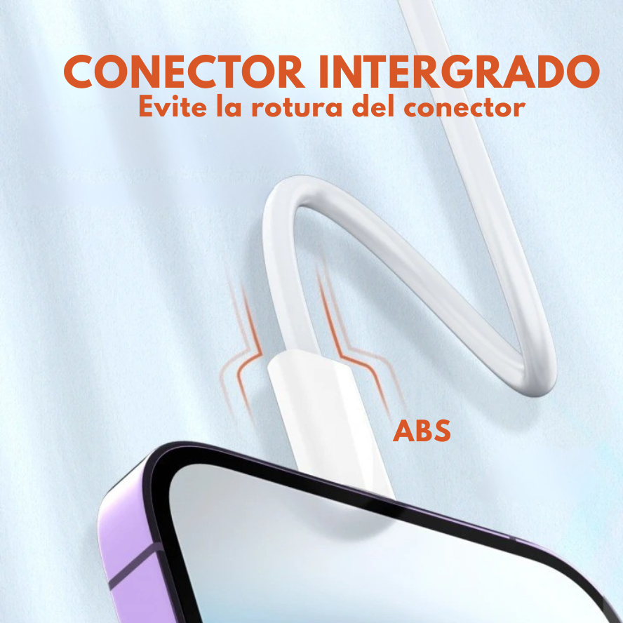 Cable USB LDNIO LS892 de 2 metros reforzado y compatible con carga rápida de hasta 25W