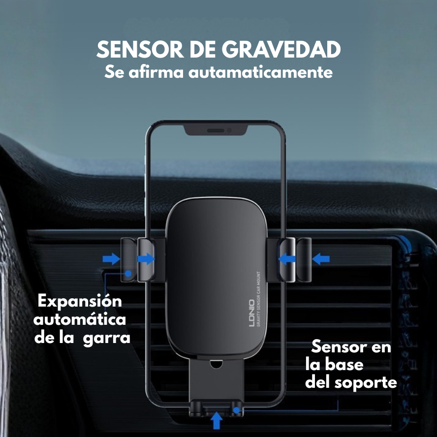 Soporte para Celular de Auto 360° LDNIO MG10 - Imagen 5