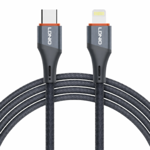 Cable Carga Rápida 30W USB-A a Lightning iPhone | 1 Metro | Tejido Antienredos | LDNIO LS631
