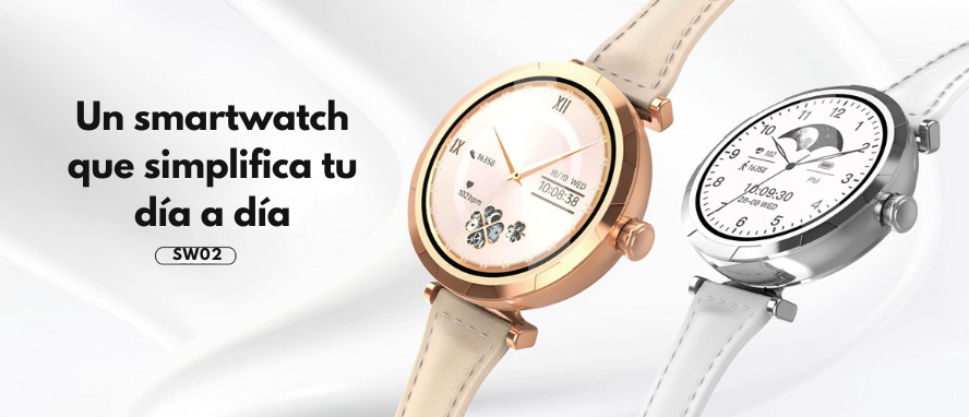 Smartwatch femenino LDNIO SW02 circular AMOLED con monitoreo de ciclo menstrual y frecuencia cardíaca