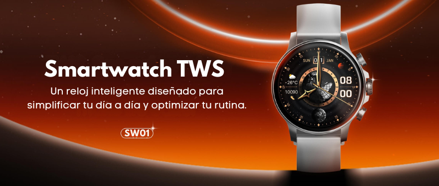 Smartwatch LDNIO SW01 AMOLED 1.58 pulgadas con monitor de frecuencia cardíaca y 1GB memoria flash