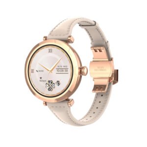 Smartwatch femenino LDNIO SW02 circular AMOLED con monitoreo de ciclo menstrual y frecuencia cardíaca