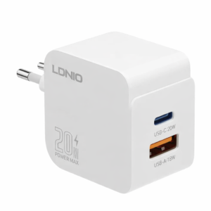 LDNIO Q1 20W Fast Charger USB-C PD con cable incluido