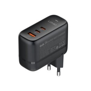 cargador GaN 65W LDNIO Q366 USB-C PD QC4 carga rápida laptop iPhone Android